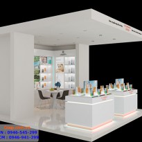 Thiết Kế Gian Hàng Mỹ Phẩm - Chị Giang - TTTM Robins - Quận 1